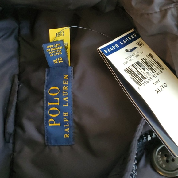 Polo by Ralph Lauren Blue Faux Fur Trim Parka. - Picture 4 of 9